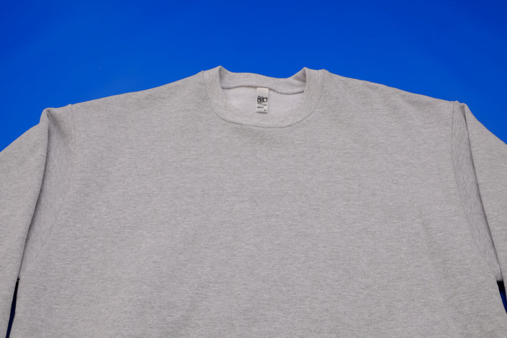 Heavyweight Flecked Gray Fleece Sweatshirt