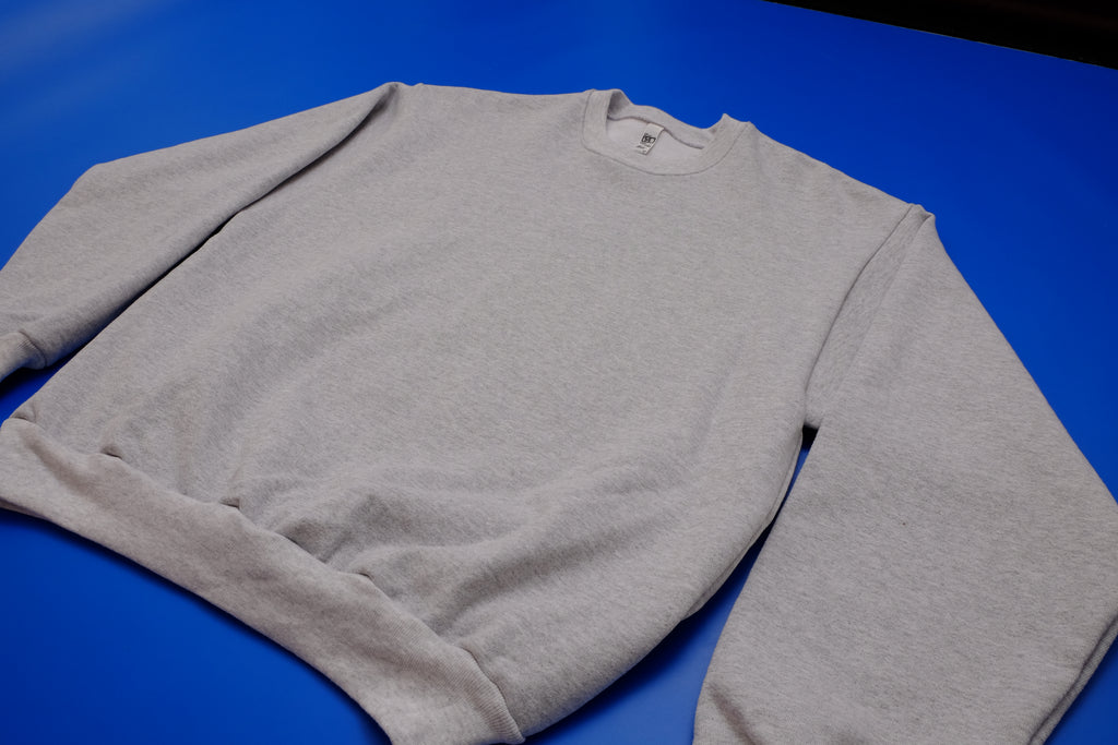 Heavyweight Flecked Gray Fleece Sweatshirt