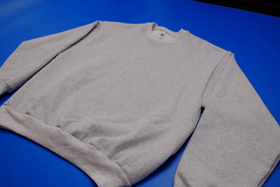 Heavyweight Flecked Gray Fleece Sweatshirt
