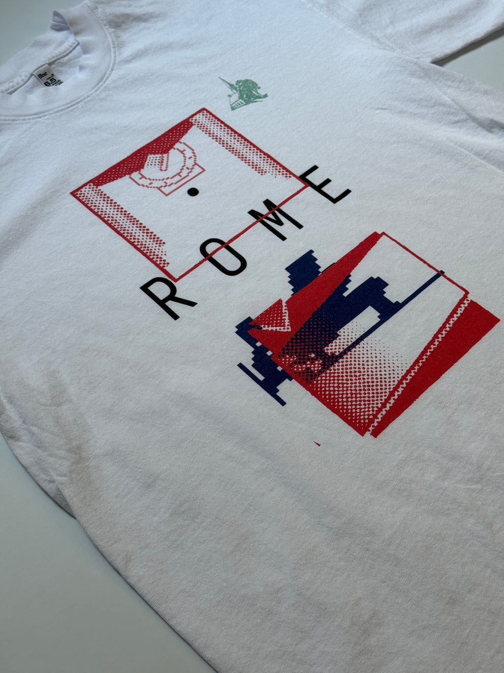 Rome White 6.5oz Heavy Cotton T-Shirt Made in USA