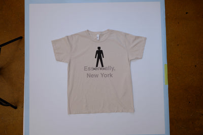 Essentially New York Mens Toilet Dove Gray Women's T-Shirt Made in USA