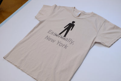 Essentially New York Mens Toilet Dove Gray Women's T-Shirt Made in USA