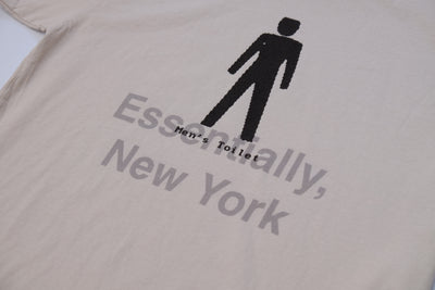 Essentially New York Mens Toilet Dove Gray Women's T-Shirt Made in USA