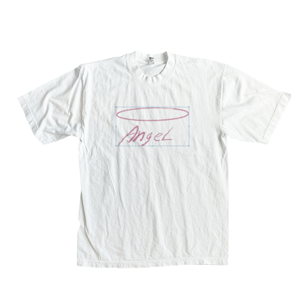 Angel Scaled White Heavyweight T-Shirt