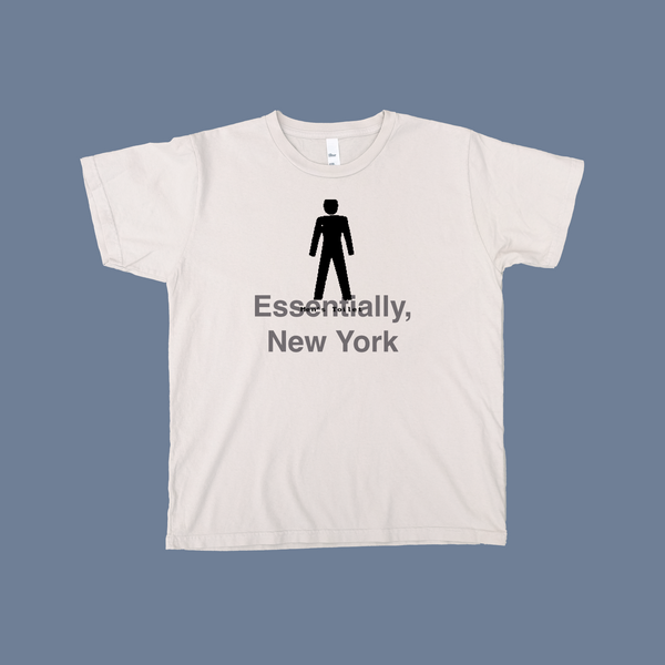 Essentially New York Mens Toilet Dove Gray Women's T-Shirt Made in USA